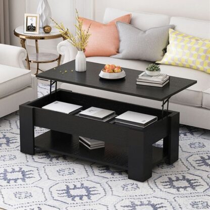 lift top extendable frame coffee table with storage - Image 2