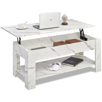 lift top extendable frame coffee table with storage - Image 6