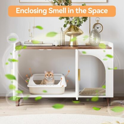 enclosed litter box furniture