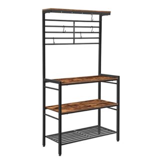 vintage industrial bakers rack
