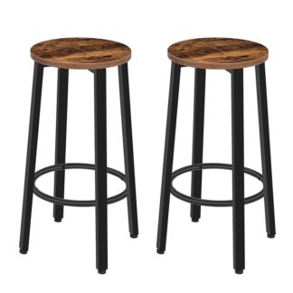 Round bar stools no back