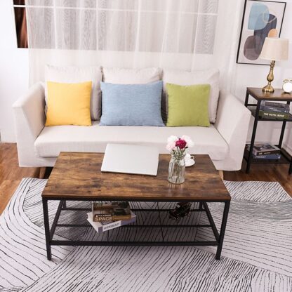 metal frame coffee table