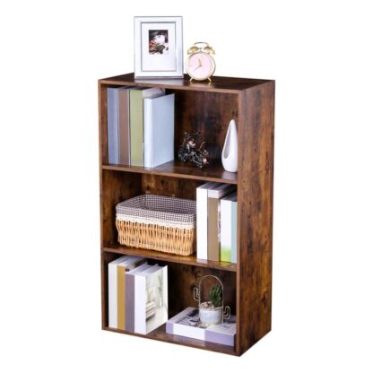 rustic industrial bookshelf