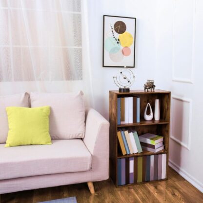 dark brown bookcase