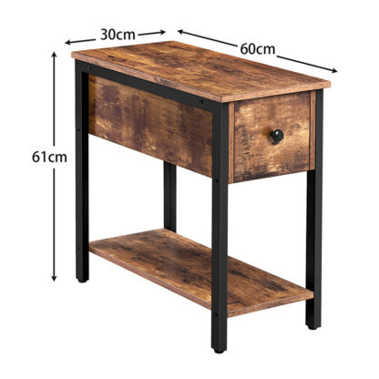 ultra narrow bedside table