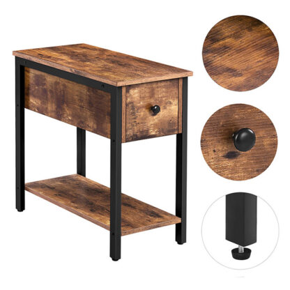 long narrow bedside table