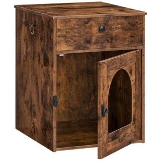 wooden cat litter box enclosure