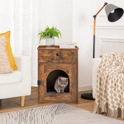 wooden cat litter box enclosure - Image 6