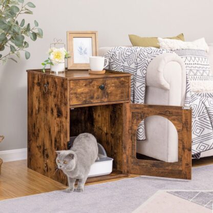 hidden litter box furniture
