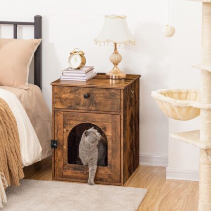 wooden cat litter box enclosure - Image 4