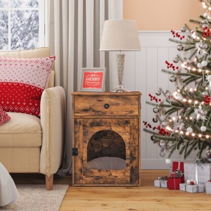 wooden cat litter box enclosure - Image 9