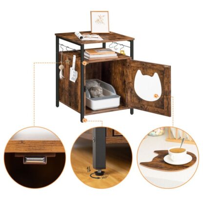 cat litter hidden furniture