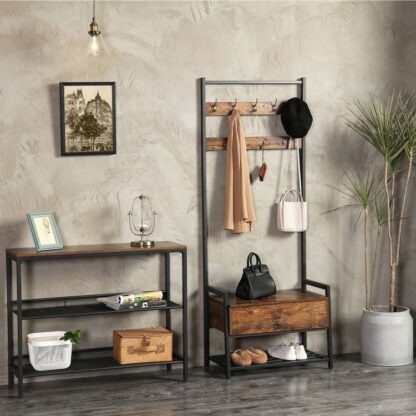 metal hall tree coat rack