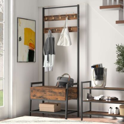 free standing hall tree
