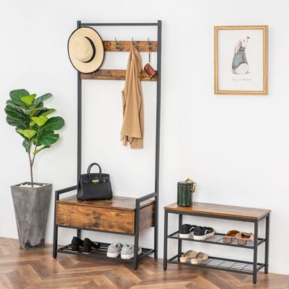 vintage hall tree coat rack