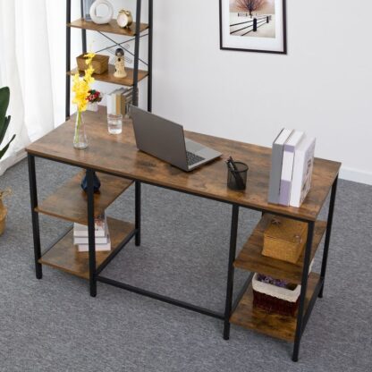 computer desk with shelves - Image 4