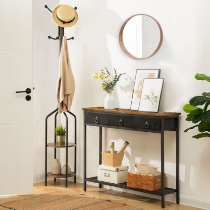 table console with drawers