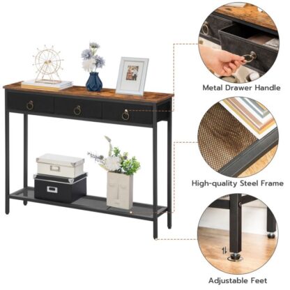 3 drawer sofa table