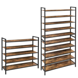 vintage industrial shoe rack
