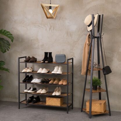 industrial style shoe rack