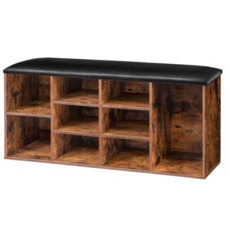 shoe storage bench with seat cushion