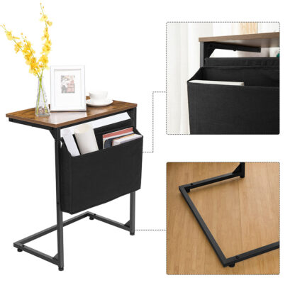 c shape end table