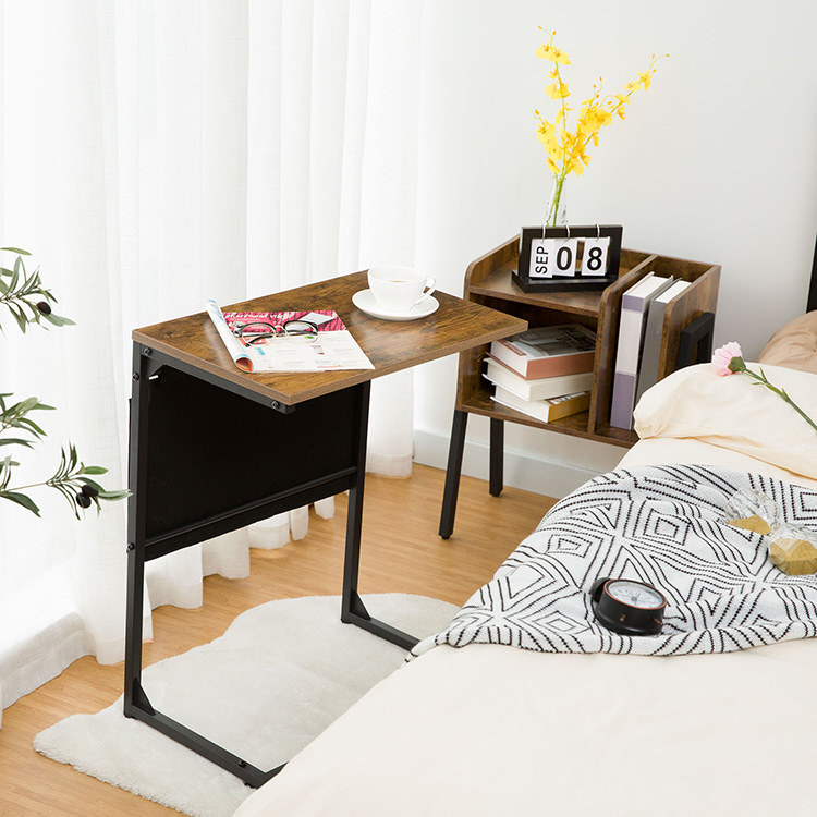 c shape bedside table