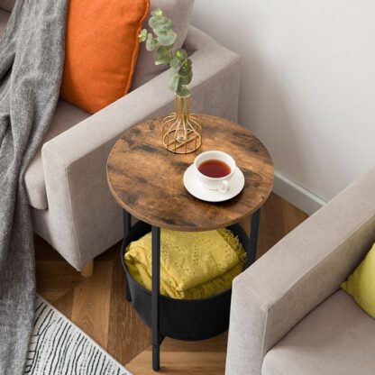 small round side table